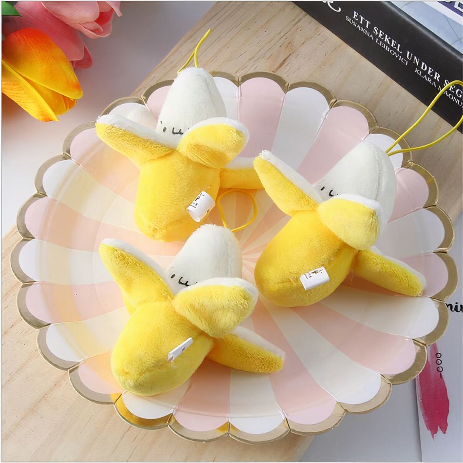 Peluche banane jaune amusante douce et originale La compagnie de la peluche