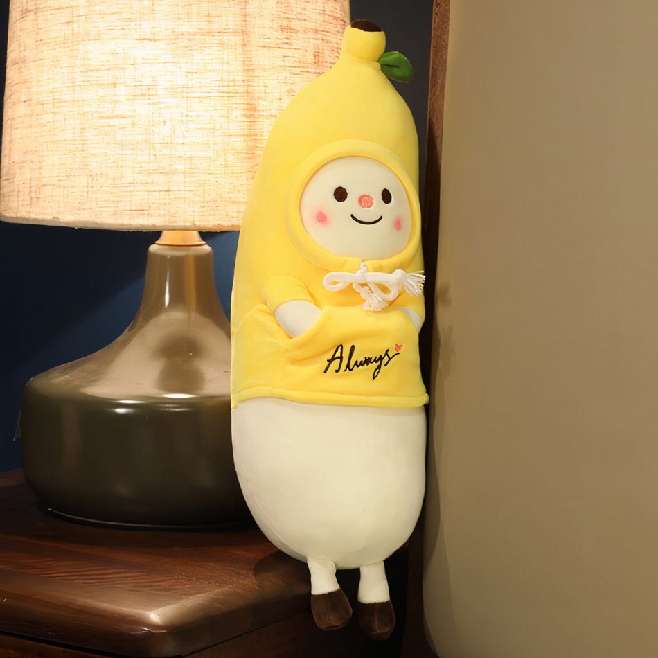 Peluche banane Kawaii douce moelleuse chambre enfant La compagnie de la peluche