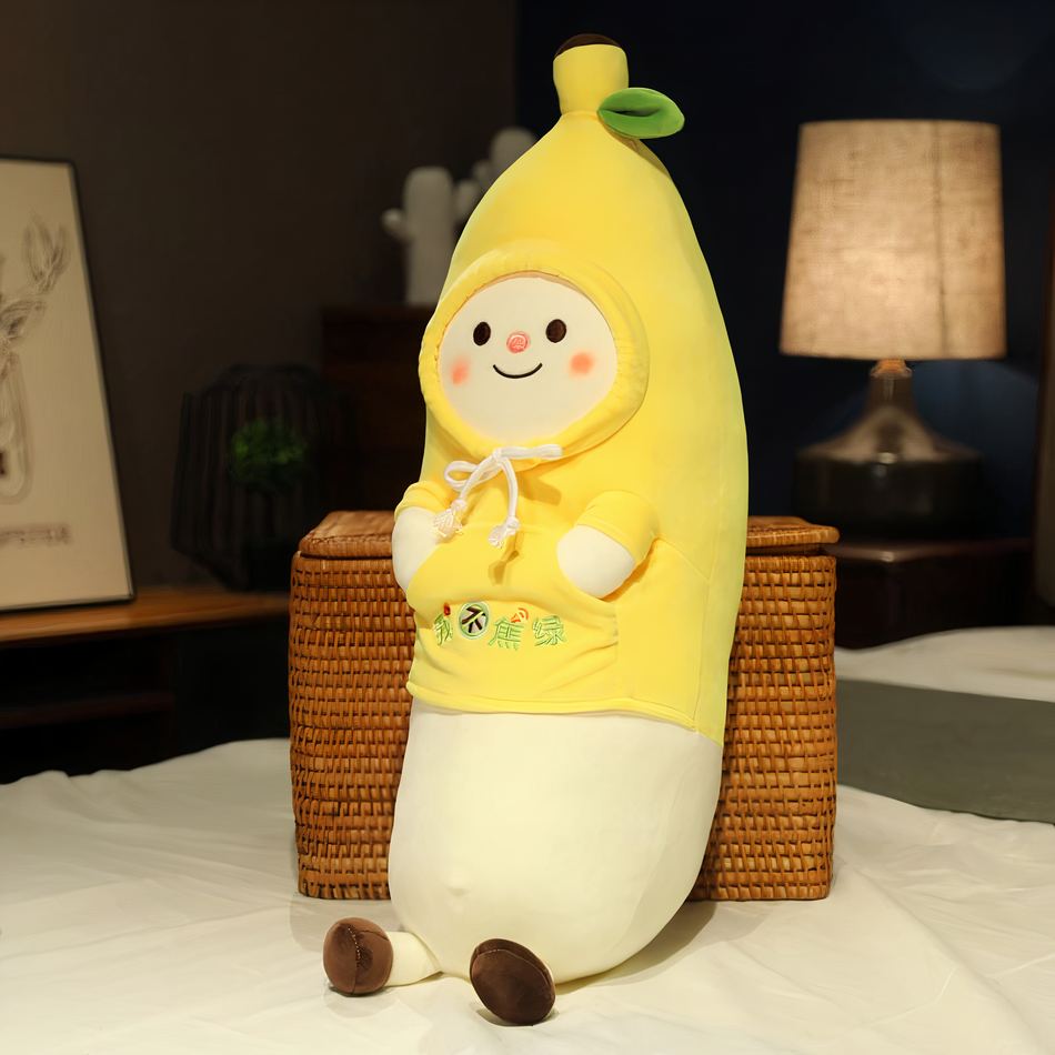 Peluche banane Kawaii douce moelleuse chambre enfant La compagnie de la peluche