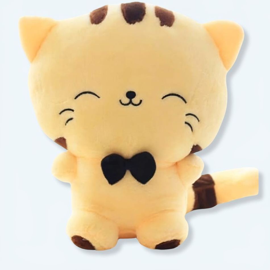Peluche bébé chat jaune La compagnie de la peluche