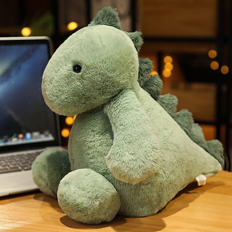 Peluche bébé dinosaure vert