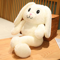 Peluche bébé lapin blanc La compagnie de la peluche