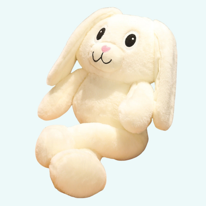 Peluche bébé lapin blanc La compagnie de la peluche