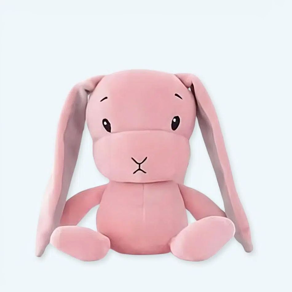 Peluche bébé lapin rose 30cm La compagnie de la peluche