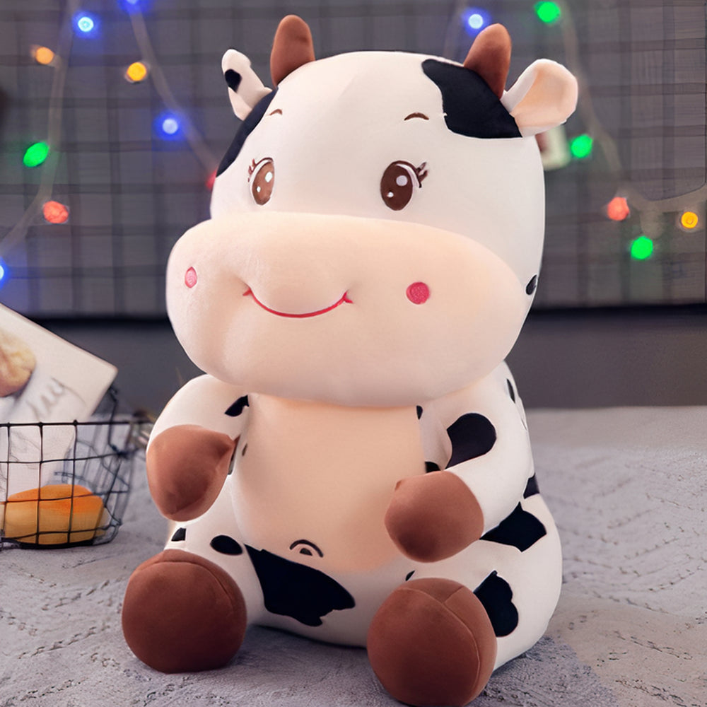 Peluche bébé vache brodé La compagnie de la peluche
