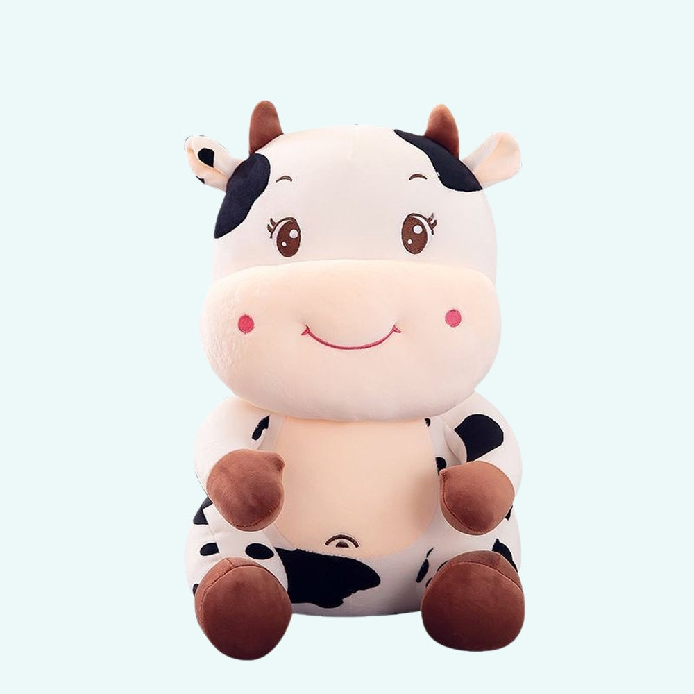 Peluche bébé vache brodé La compagnie de la peluche