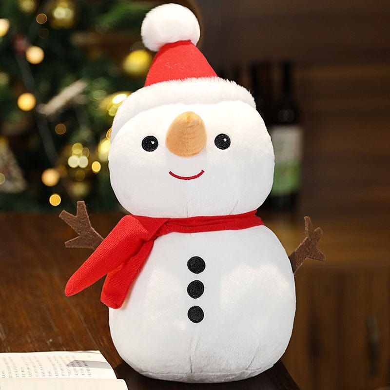 Peluche bonhomme de neige de noël Ensemble rouge