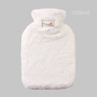 Peluche bouillotte à fourrure Blanc / 1 Litre