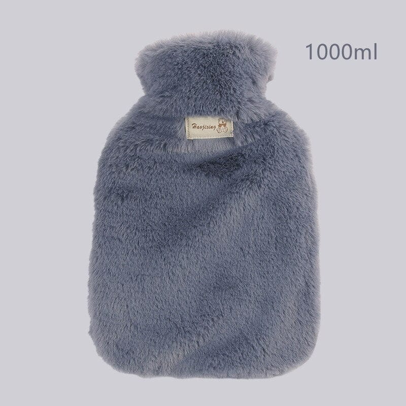 Peluche bouillotte à fourrure Gris foncé / 1 Litre