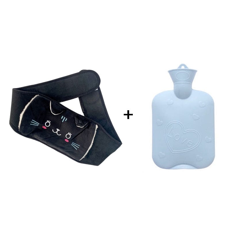 Peluche bouillotte ceinture chat Ceinture chat + bouillotte