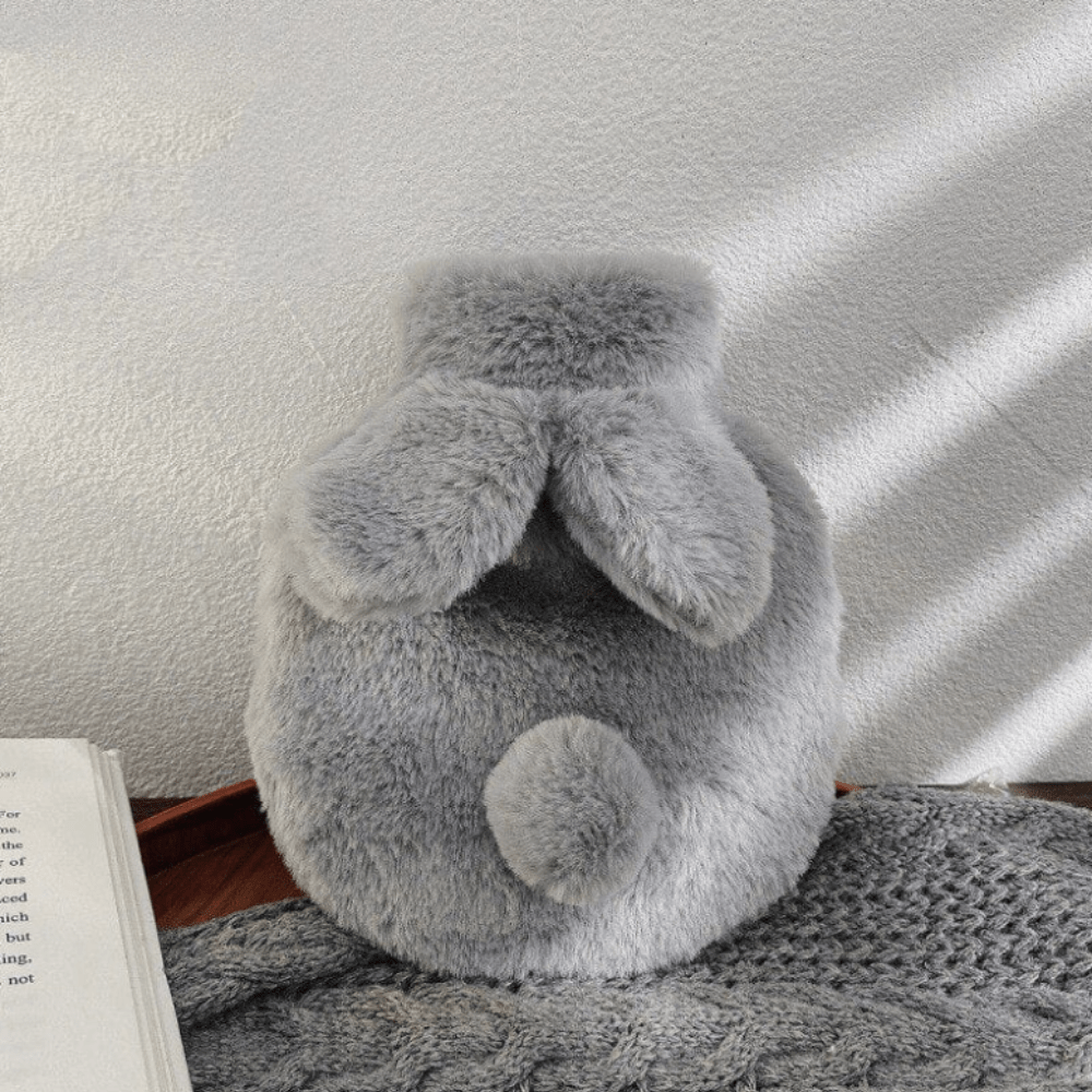 Peluche bouillotte lapin Gris clair / 300ml