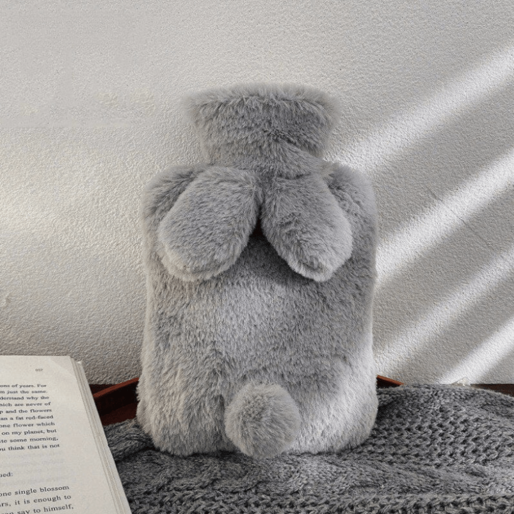 Peluche bouillotte lapin Gris clair / 500ml