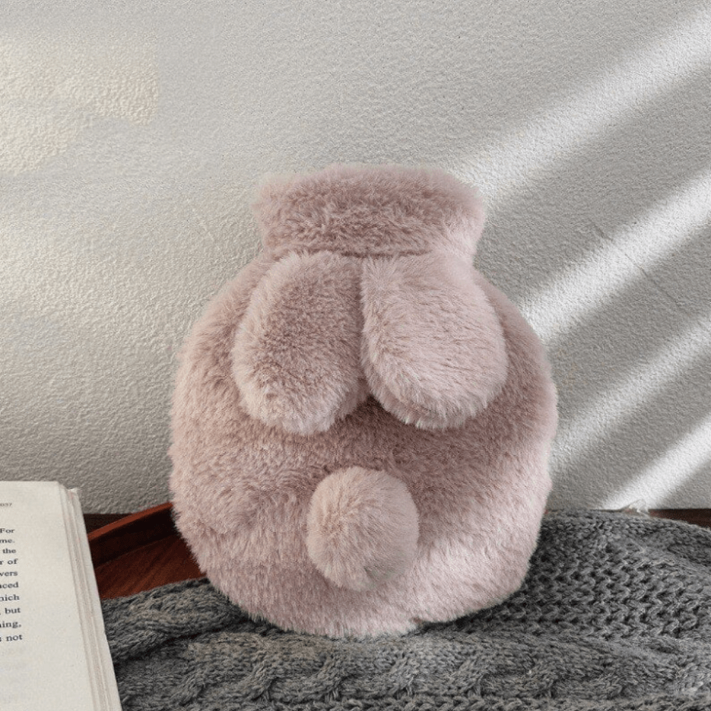 Peluche bouillotte lapin Rose / 300ml