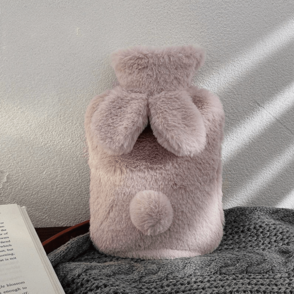Peluche bouillotte lapin Rose / 500ml