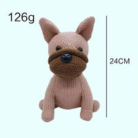 Peluche bouledogue crochet doux compagnon maison cozy La compagnie de la peluche