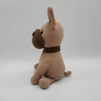 Peluche bouledogue crochet doux compagnon maison cozy La compagnie de la peluche