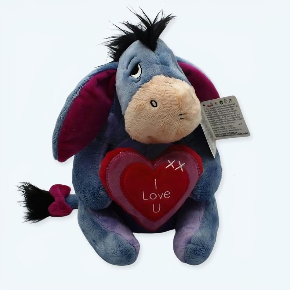 Peluche Bourriquet Disney douce câline message amour La compagnie de la peluche