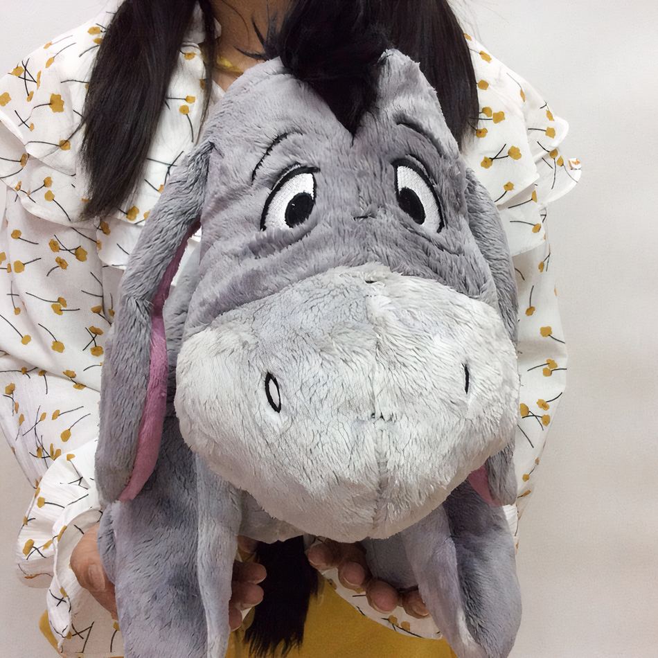 Peluche Bourriquet grand format douce et câline enfant La compagnie de la peluche