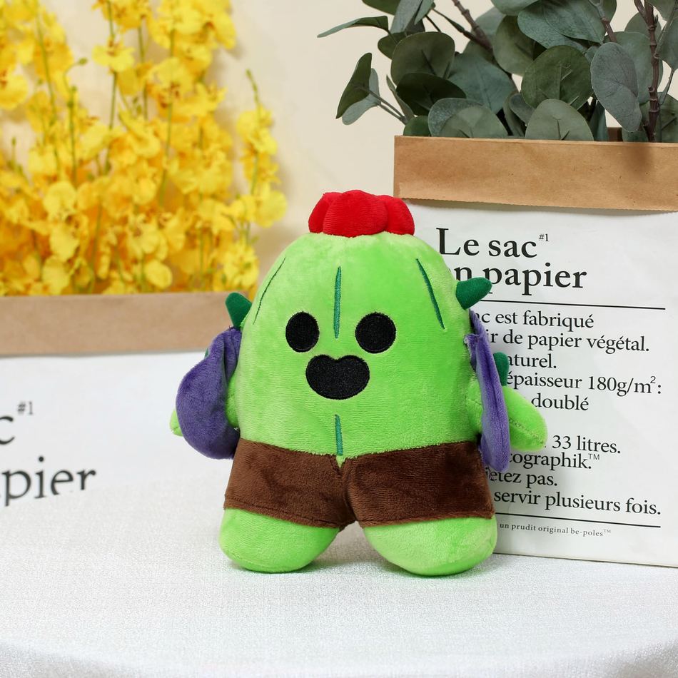 Peluche Brawl Stars Spike Léon doux collection enfant La compagnie de la peluche
