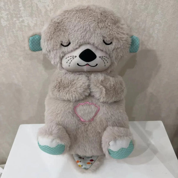 Peluche bruit blanc loutre doudou coloré Gris