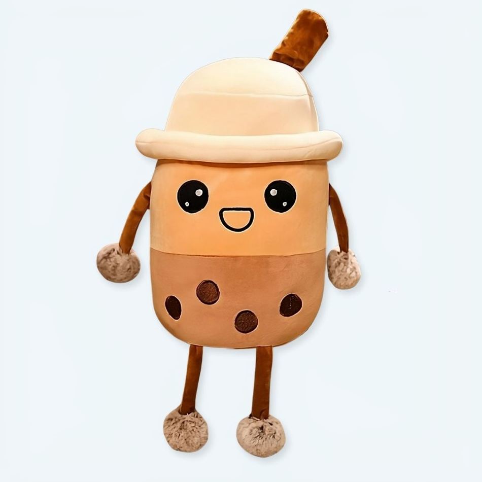 Peluche Bubble Tea Boba moelleux kawaii déco chambre 100cm La compagnie de la peluche
