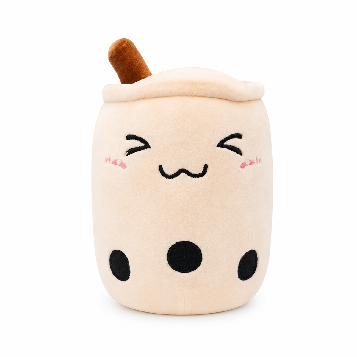 Peluche bubble tea squishmallow mignonne 22cm / Blanc yeux fermés