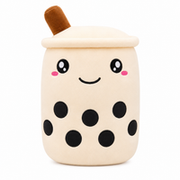 Peluche bubble tea squishmallow mignonne 22cm / Blanc yeux ouverts
