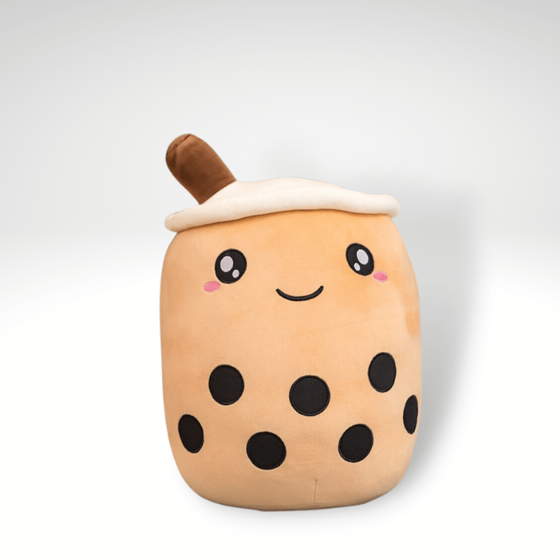 Peluche bubble tea squishmallow mignonne 22cm / Chocolat yeux ouverts