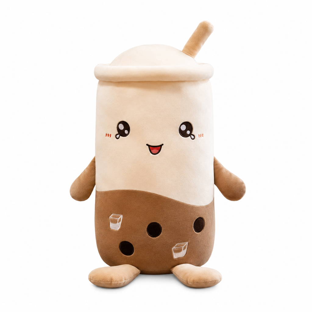 Peluche bubble tea squishmallow mignonne 22cm / Marron