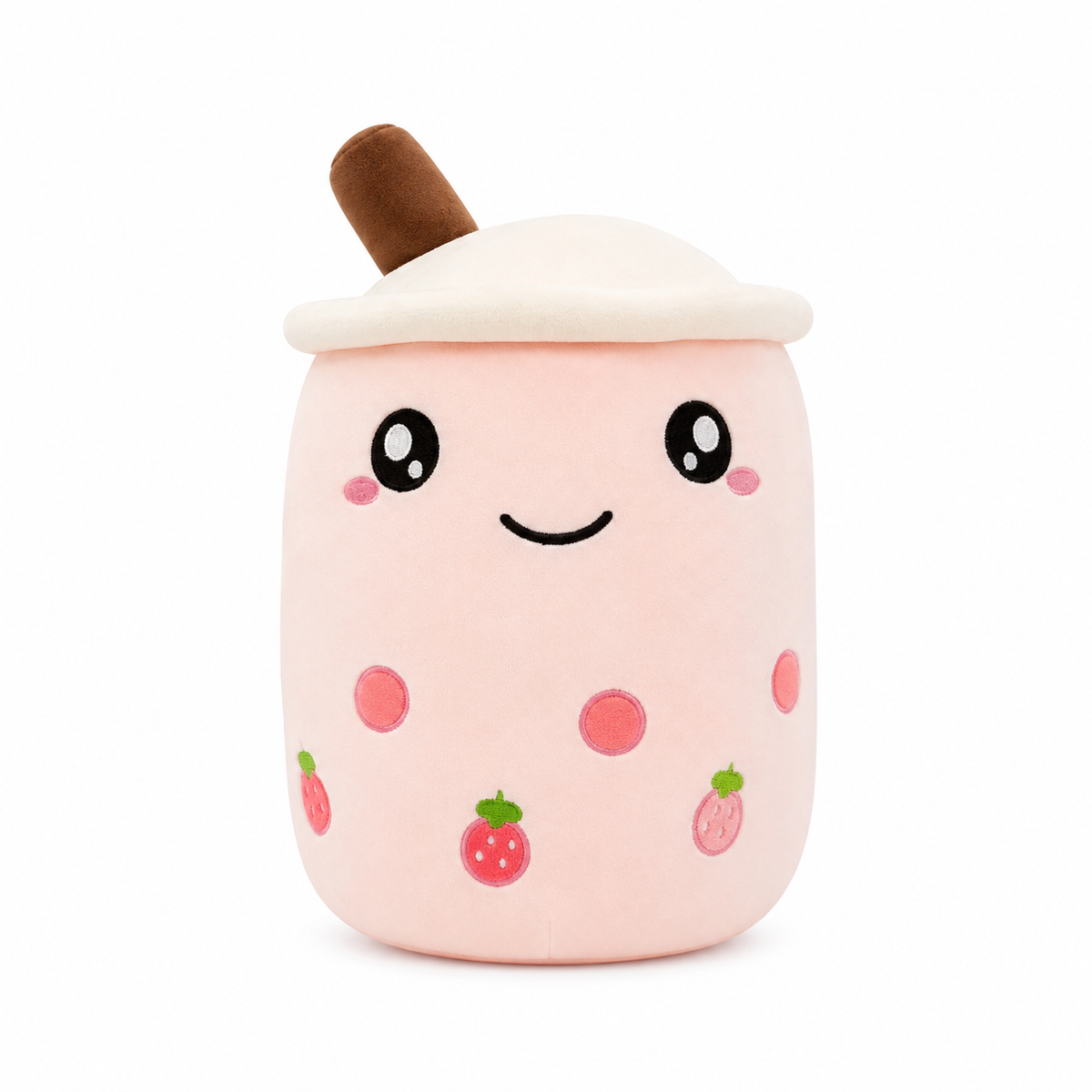 Peluche bubble tea squishmallow mignonne 22cm / Rose yeux ouverts
