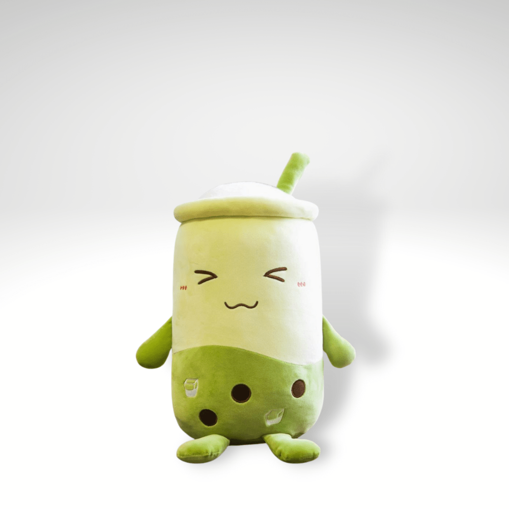 Peluche bubble tea squishmallow mignonne 22cm / Vert foncé
