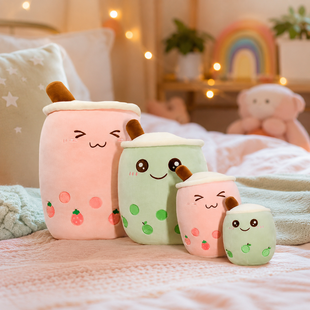 Peluche bubble tea squishmallow mignonne