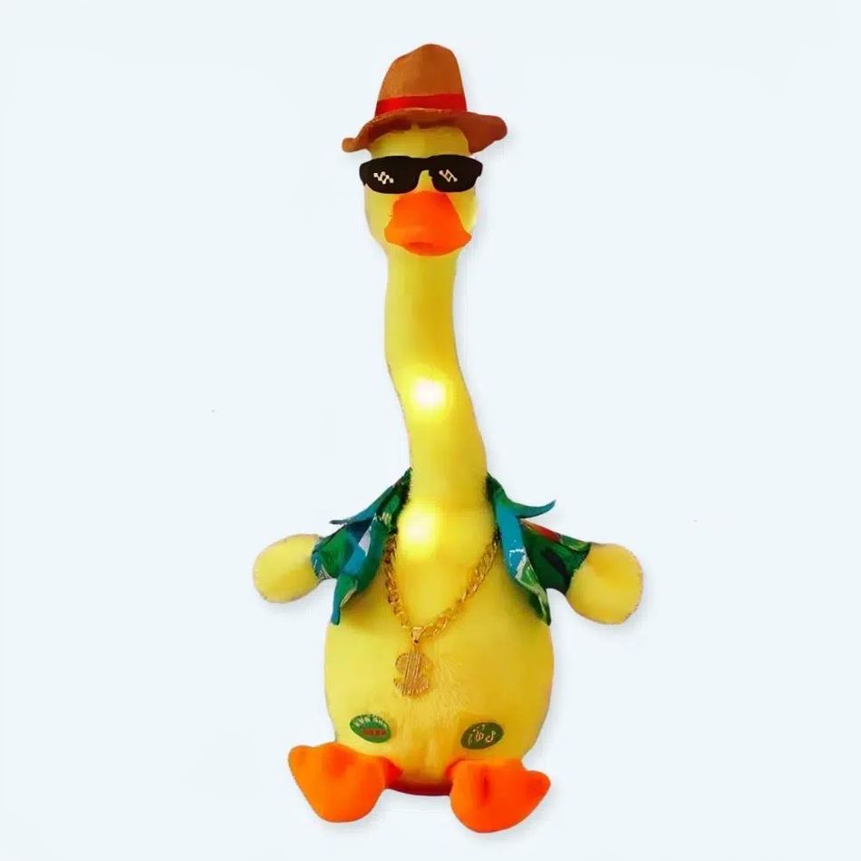 Peluche canard dansant 3-sons-anglais La compagnie de la peluche