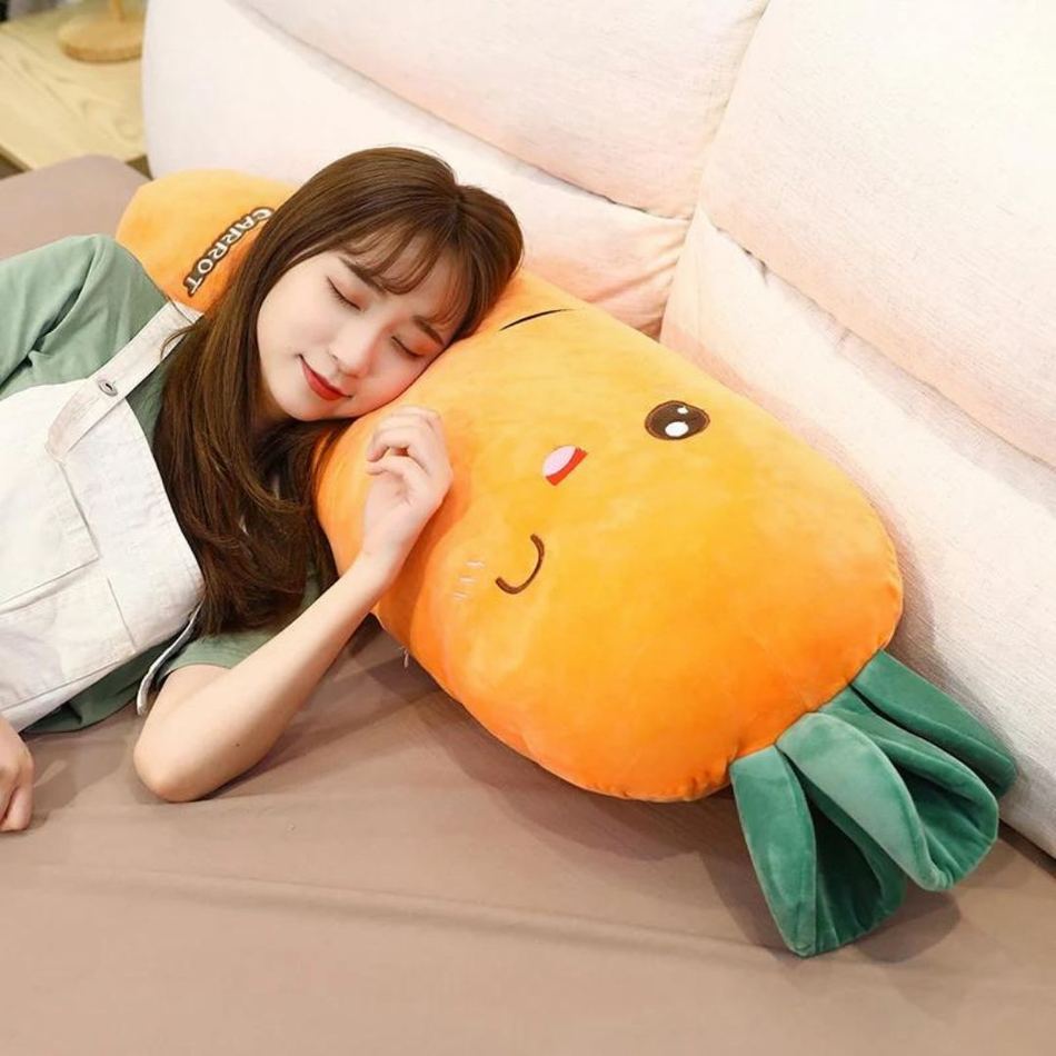 Peluche carotte géante câlin doux enfant amusant La compagnie de la peluche