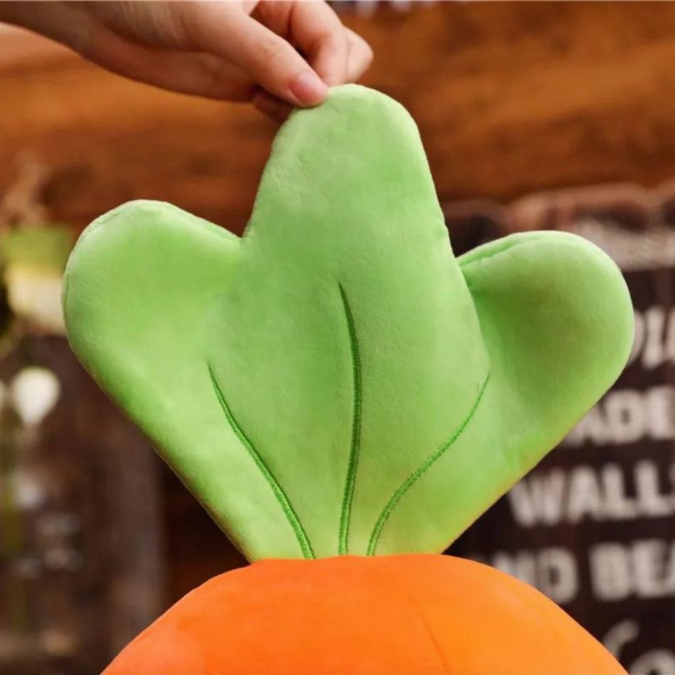 Peluche carotte géante douce timide décoration chambre La compagnie de la peluche
