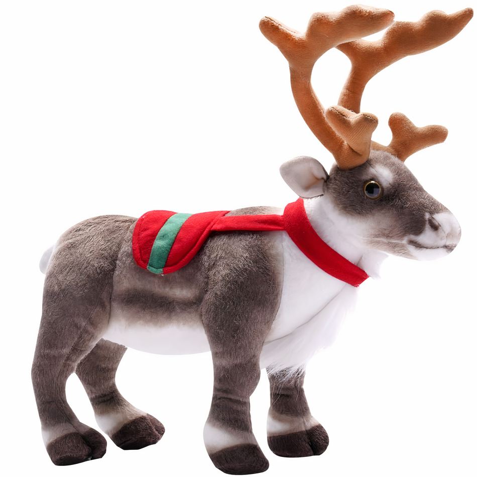 Peluche cerf de Noël douce enfant cadeau festif chaleureux m La compagnie de la peluche