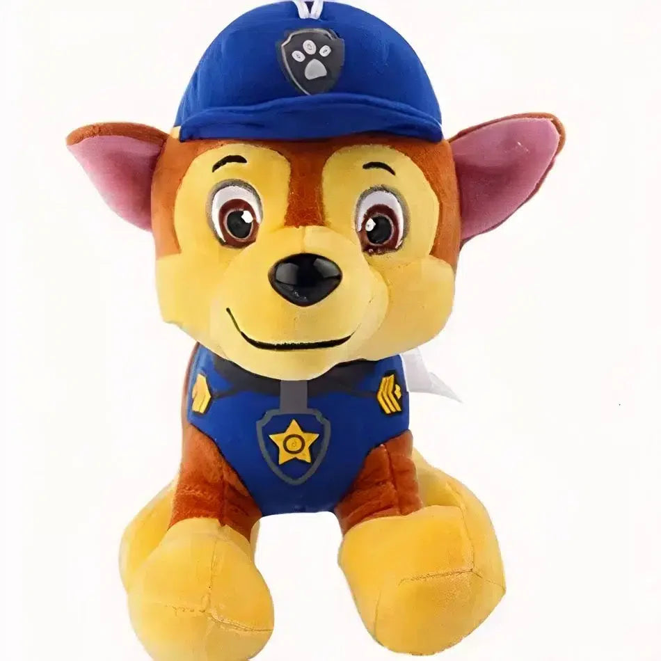 Peluche Chase policier douce Pat’ Patrouille enfant La compagnie de la peluche