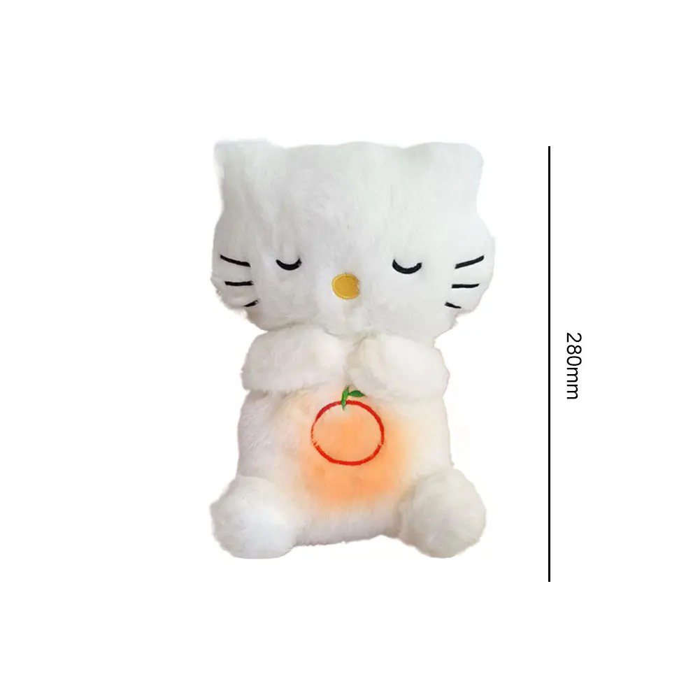 Peluche chat apaisant musique douce sommeil enfant La compagnie de la peluche