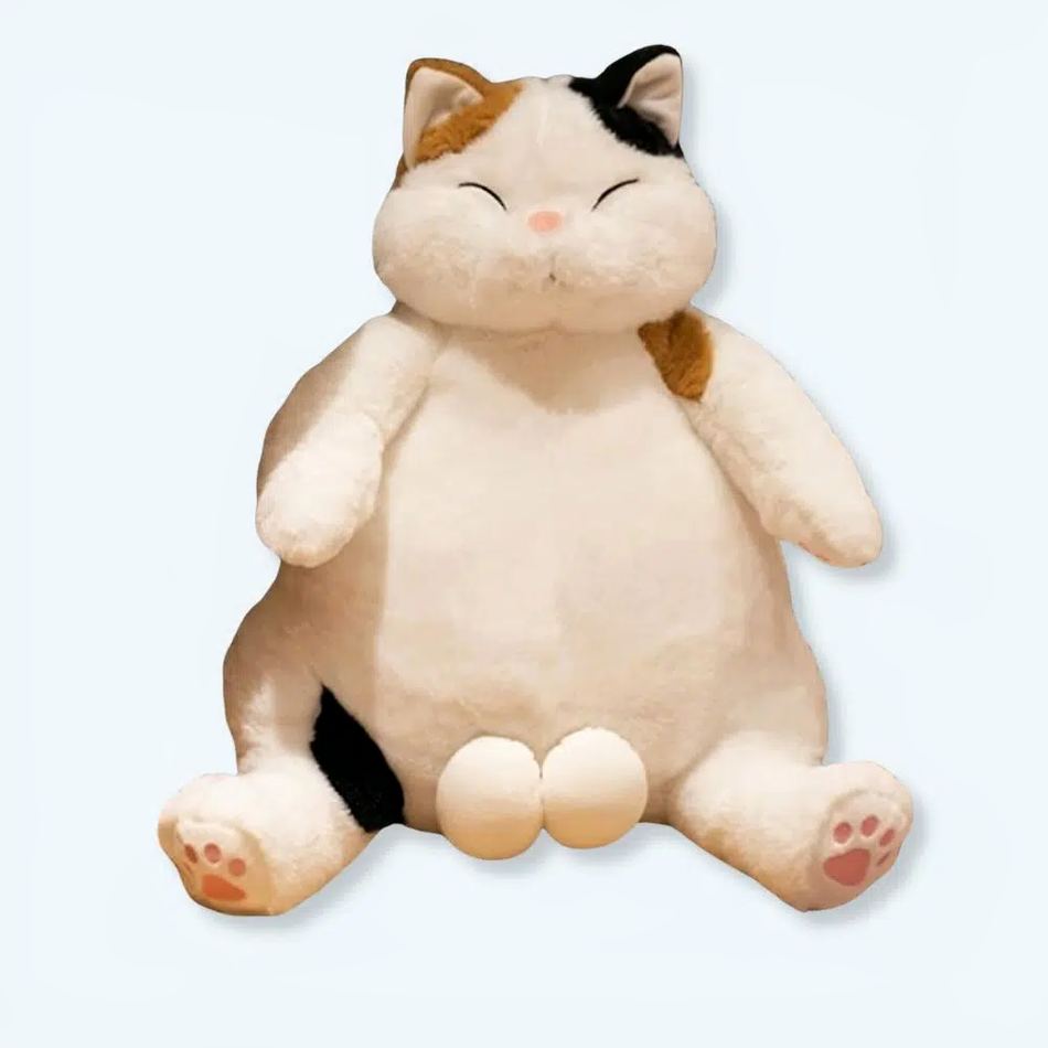 Peluche chat blanc géant doux câlin pour enfant La compagnie de la peluche