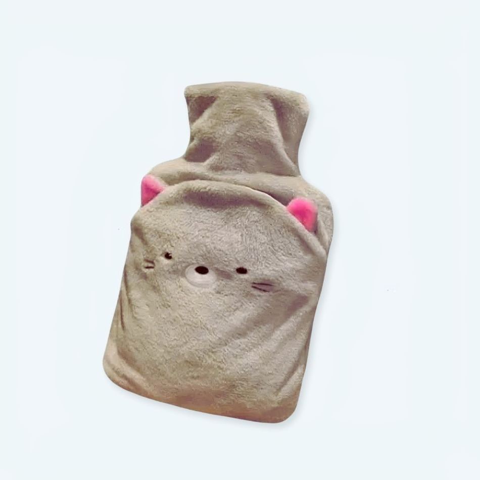 Peluche chat bouillote douce chaleur réconfort hiver 1000-ml La compagnie de la peluche