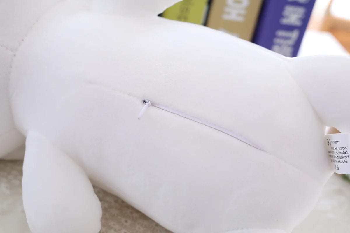 Peluche chat coloré bouche ouverte