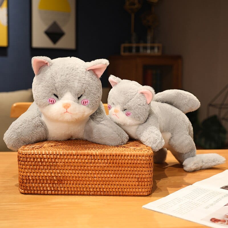 Peluche chat croisé avec un requin
