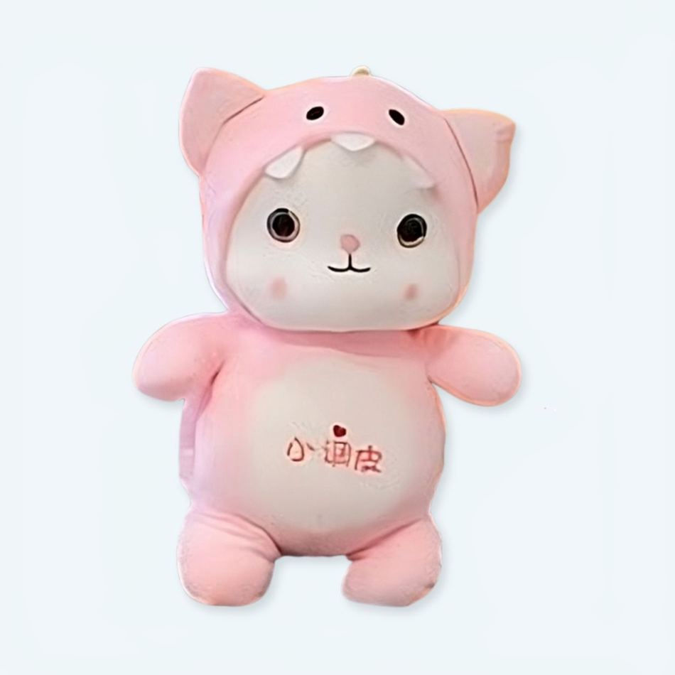 Peluche chat dinosaure enfant doux et câlin 25cm La compagnie de la peluche