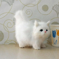 Peluche chat doux longs poils cocooning enfant Modèle 1 La compagnie de la peluche