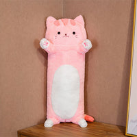 Peluche chat géant doux câlin détente chambre cosy La compagnie de la peluche