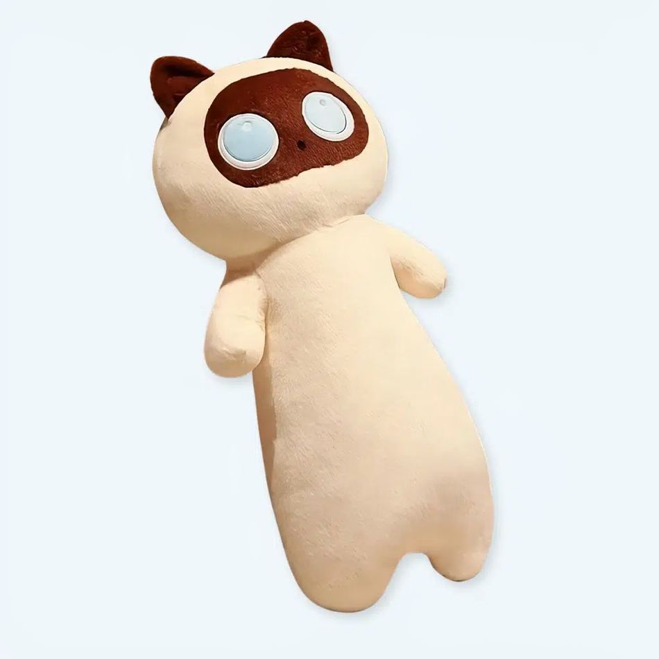 Peluche chat géant doux câlin pour décoration chambre La compagnie de la peluche