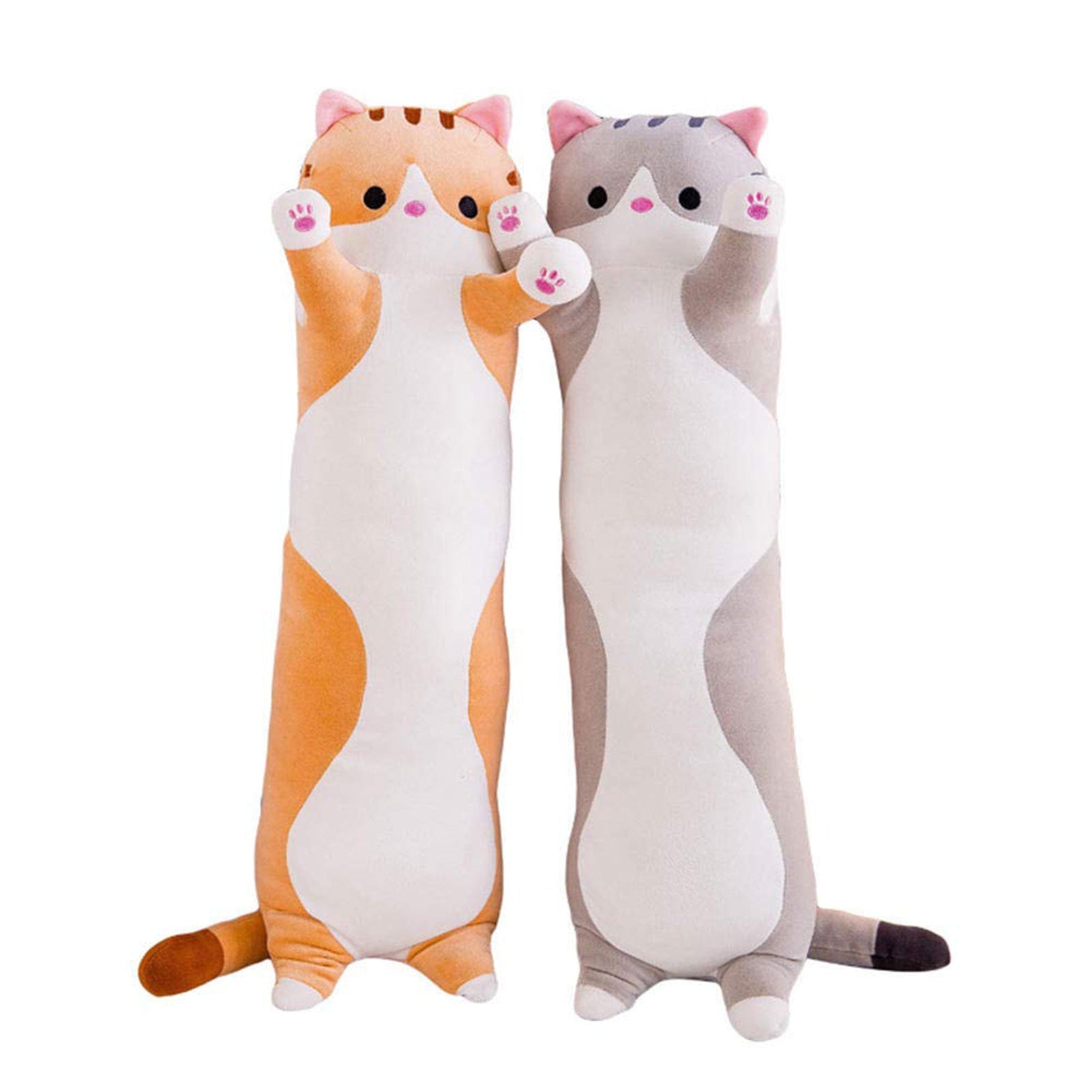 Peluche chat long aux petites pattes