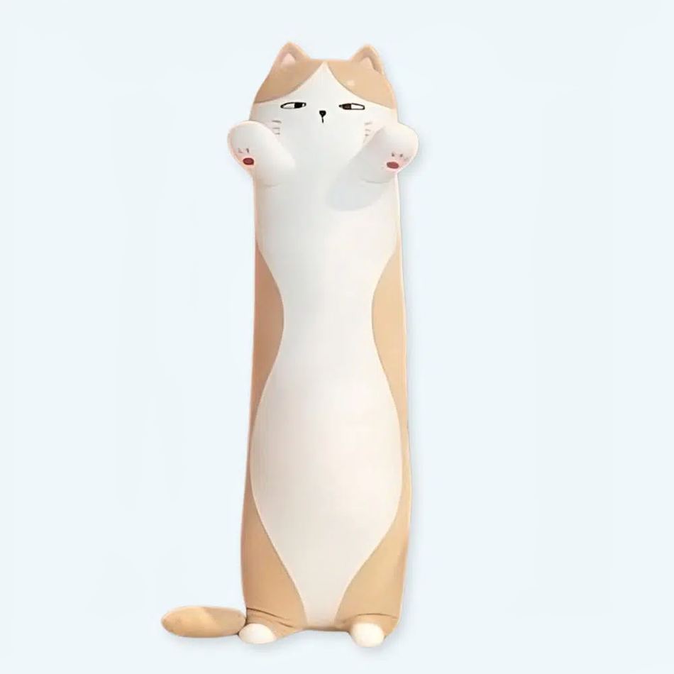 Peluche chat long doux câlin pour moments réconfortants La compagnie de la peluche