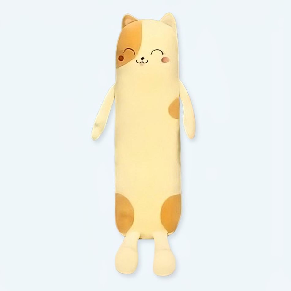 Peluche chat long doux oreiller câlin pour sieste cosy La compagnie de la peluche