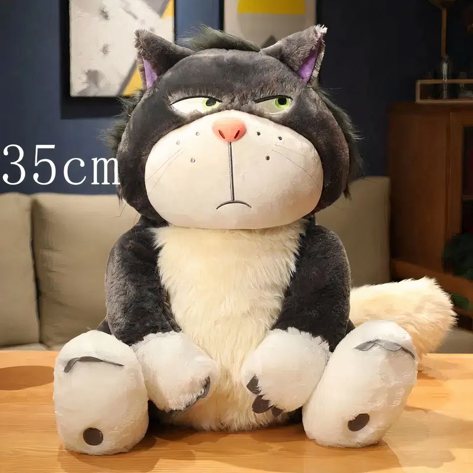 Peluche chat Lucifer doux Cendrillon Disney magique 35cm La compagnie de la peluche